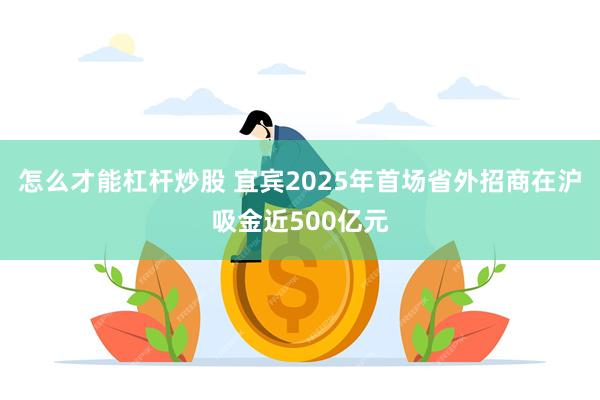 怎么才能杠杆炒股 宜宾2025年首场省外招商在沪吸金近500亿元